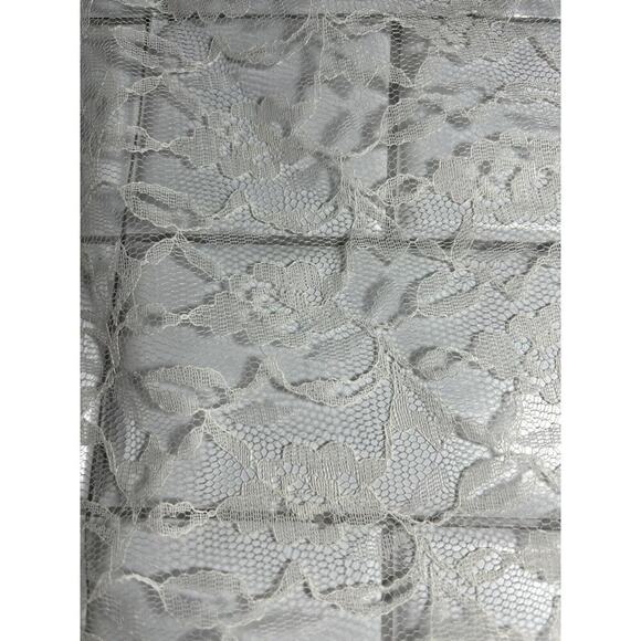 70” X 92” French Lace Tablecloth With Scalloped Edges White - Picture 2 of 7
